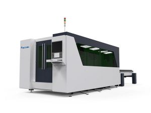 dubbelbord cnc laser metall skärmaskin, automatisk laserplatta skärmaskin