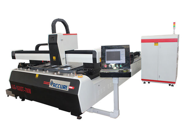 1000w 1500w lasermetall skärmaskin för mjukt stål, 45 m / min skärhastighet