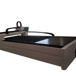 platta / rör metallfiber laser skärmaskin enda arbetsbord