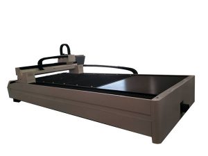 platta / rör metallfiber laser skärmaskin enda arbetsbord