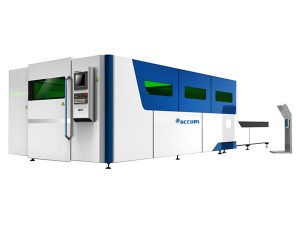helt slutet industriellt laserskärmaskin byter bord med hög precision