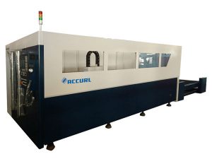 cnc styrfiber laserrör skärmaskin, silver fiberoptisk laserskärare