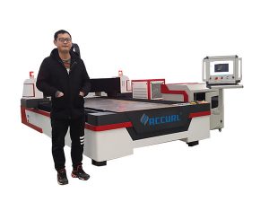linjär styrning cnc laserrör skärmaskin för koppar / titan