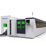 metallrör och plattfiber höghastighets laser skärmaskin 1500w med roterande enhet